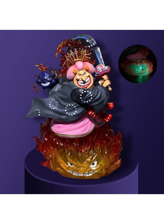 One Piece Resonance Vol.5 Big Mom Light-Up Figure,25.5cm Premium Desktop Decor Birthday Gift Collectible