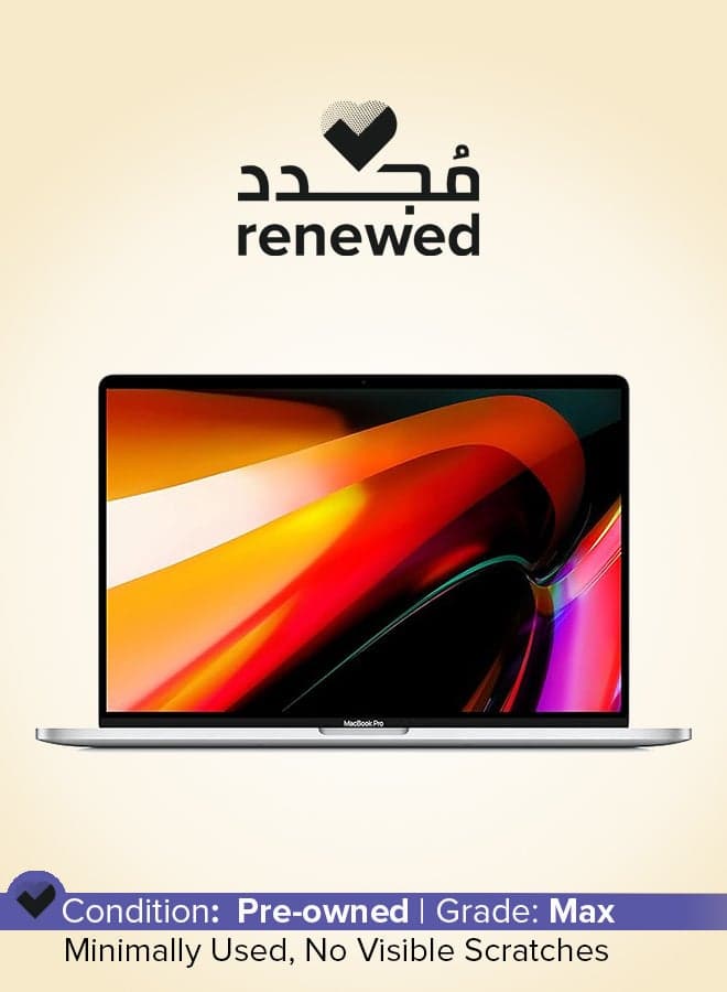 Renewed - MacBook Pro 2019 Laptop With 16-Inch Display,Core i9 Processor/Octa Core/32GB RAM/512GB SSD/4GB Radeon Graphics/macOS English Silver