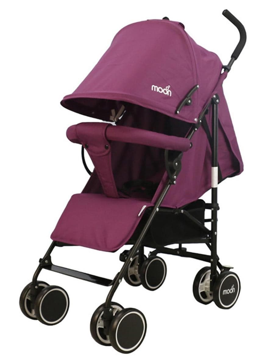 Strek Lightweight Travel Stroller – Compact Umbrella Fold, Multi-Recline Seat, Large Storage Basket, Travel-Friendly Baby Stroller – Purple