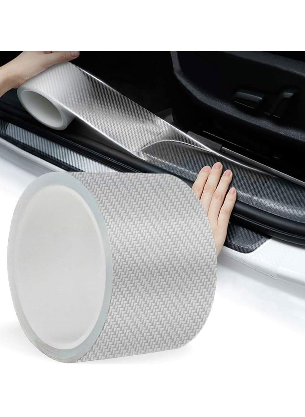 Universal Car Door Edge Guard Door Sill Protector, Bumper protector, Automotive Anti-Collision Strip for Car Door Edge/Front and Rear Bumper/Door Sill Protector, Transparent 5CM X 10M(2In x 33Ft)