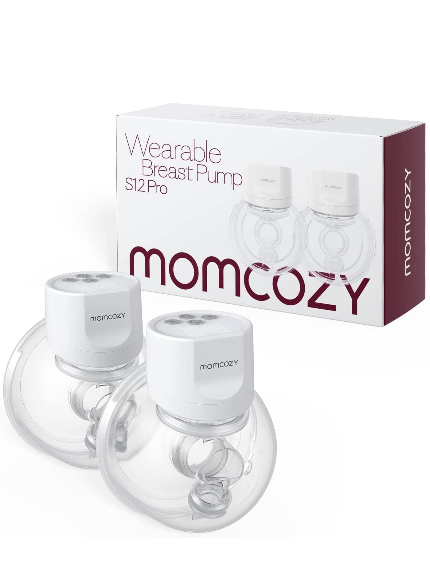 S12 Pro Portable Double Electric Breast Pump, Low Noise, Smart Display, 3 Modes 9 Levels, White