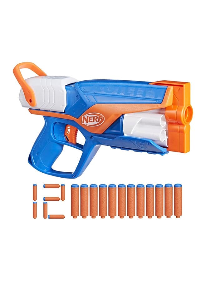 Nerf, N Series Agility Blaster includes 12 Nerf N1 Darts 6-Dart Drum for F8629, 8+ Years