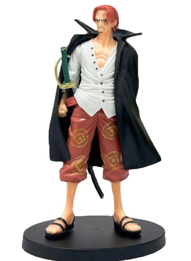 One Piece Standing Handsome Wano Country Shanks Figure Model, Doll Decoration, Trendy Toy 19cm