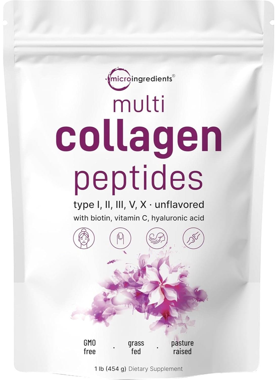 Multi Collagen Peptides, Unflavored (1 Lb)