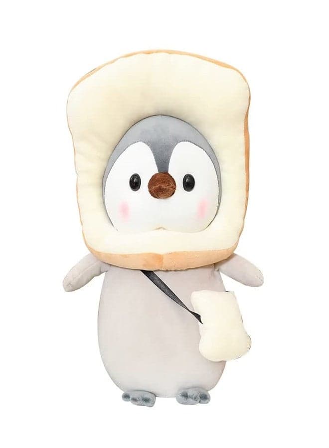 Penguin Toast Stuffed Animal, Custom Plush Kawaii Doll, Soft Plushies Penguin with Bread Outfits Gifts for Boys and Girls Birthday Gift Party Decorations