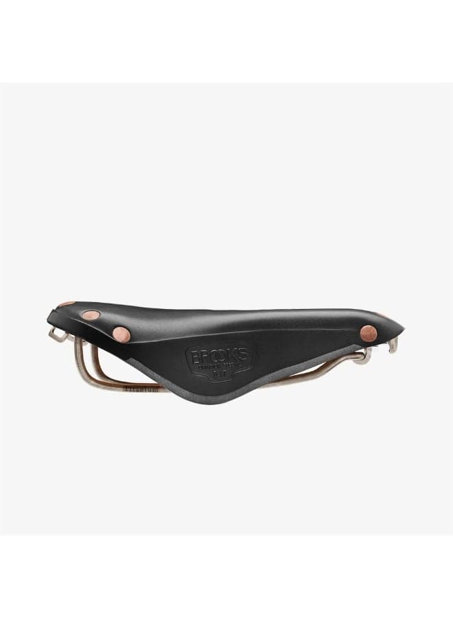 Brooks England B17 Special Titanium Vegetable-Tanned Leather Bike Saddle with Titanium Rails, Black