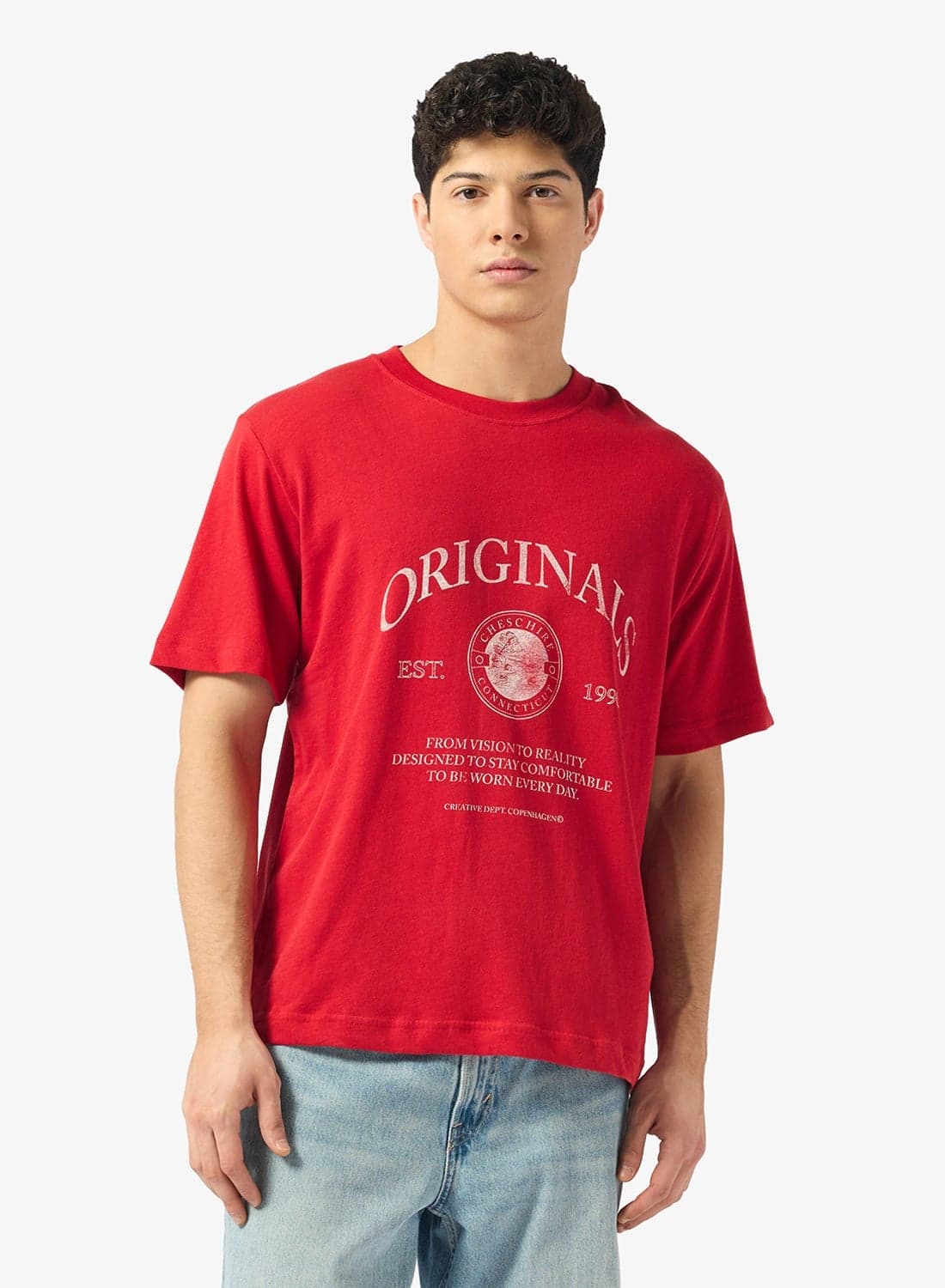 Casual Graphic Back Crewneck T-Shirt