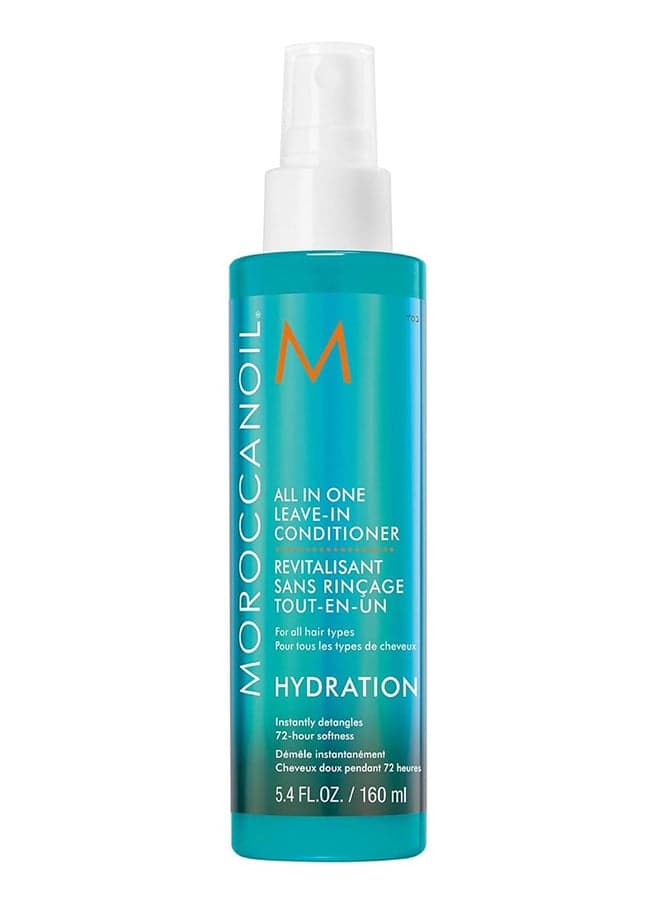 All in One Leave-In Conditioner, 160ml – Detangler, Heat Protectant & Hydrating Spray with Argan Oil 160ml