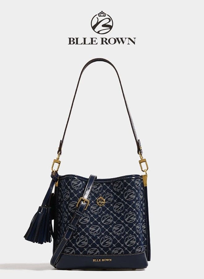 Stylish Bucket Bag for Ladies, Fashionable Women Shoulder Bag with Adjustable Strap, Spacious & Lightweight Multipocket Crossbody Bag, Perfect for Everyday Use