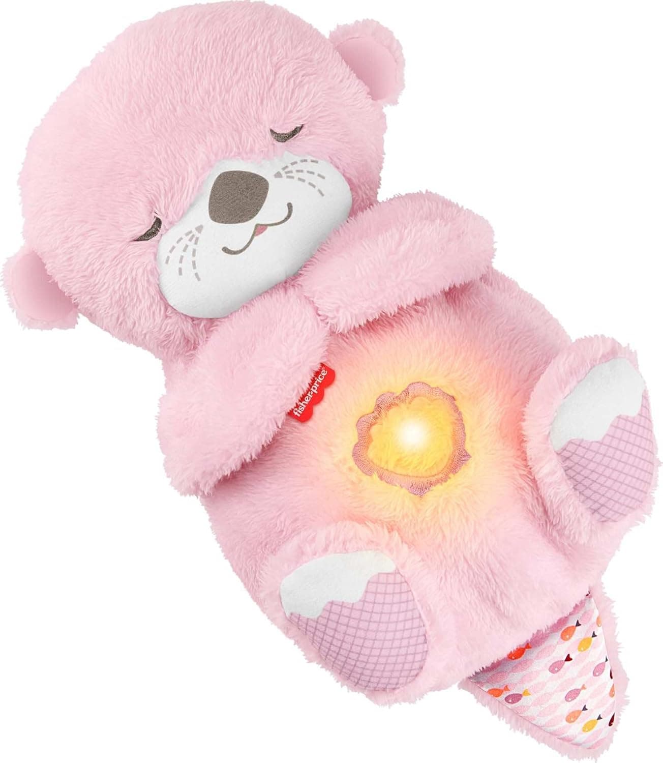 Fisher-Price Soothe ‘n Snuggle Otter Baby Interactive Plush Toy (15 x 33.5 cm, Pink)
