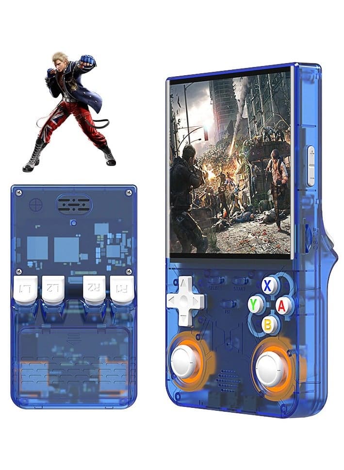 R36S Pro Ultra Portable Retro Gaming Console - 4" IPS HD Screen, 20,000+ Preloaded Games, WiFi & Bluetooth, RK3326 Chip, 3000mAh Battery, 64GB - Handheld Emulator for Arcade Classics