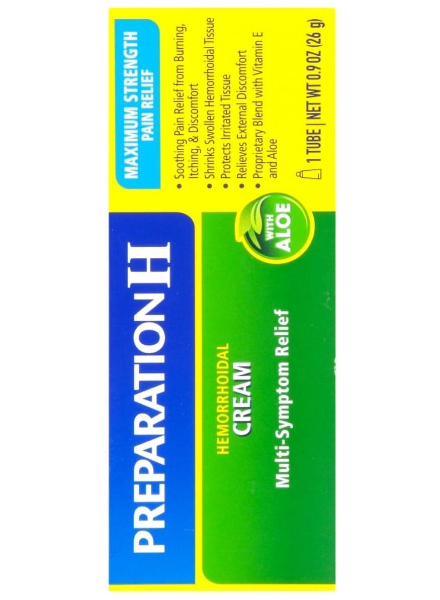 Hemorrhoidal Cream, Maximum Strength Pain Relief, 26g