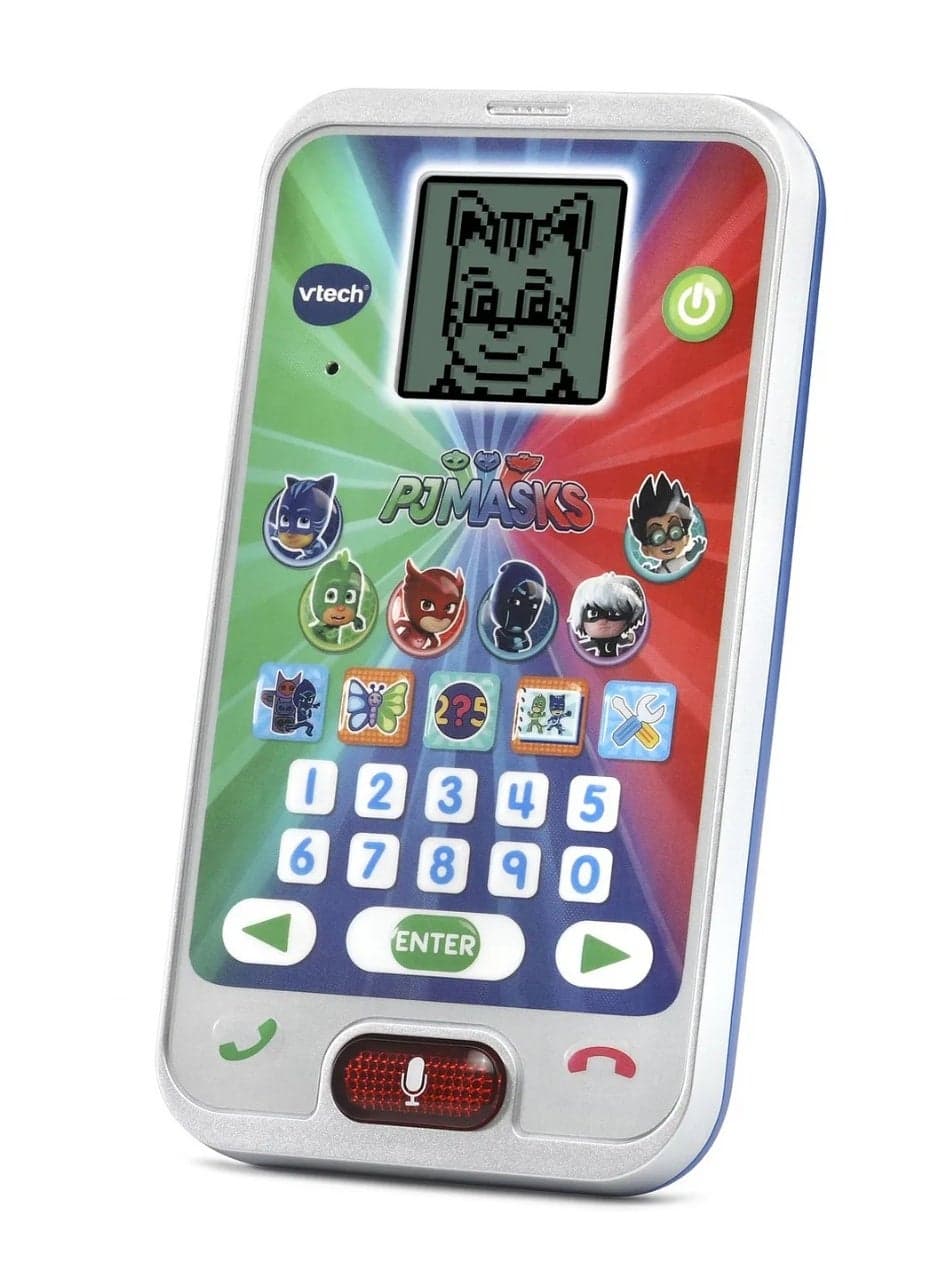 PJ Masks Learning Phone, Interactive toy phone lets you play and chat with Catboy, Gekko and Owlette