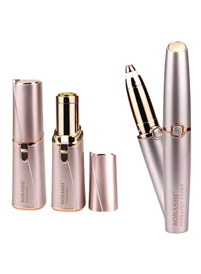 2-Piece Fabulous Facial And Brows Epilator Set SLD-822 + SLD-823 Bundle Rose Gold