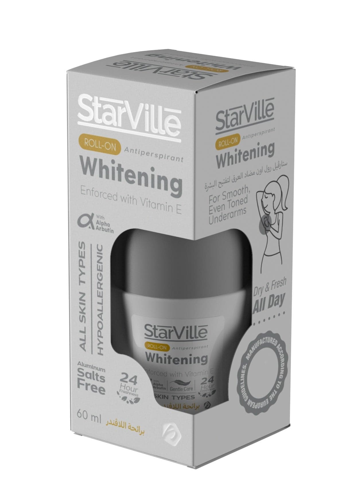 Starville Whitening Roll On Lavender Scent 60 ml