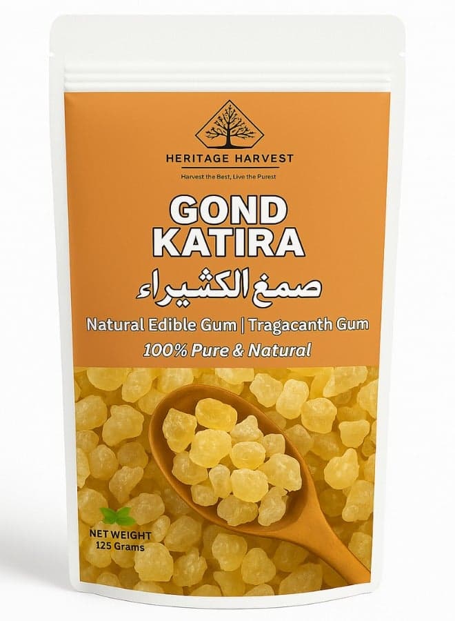 125gm (4.41oz) Gond Katira Organic Edible Tragacanth Gum | 100 % Natural | Health & Wellness
