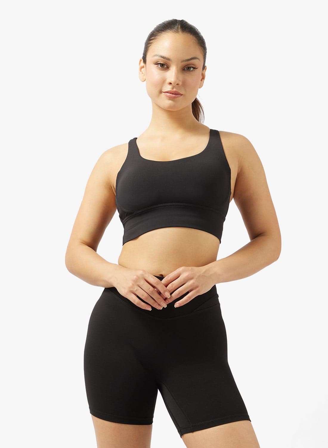 Seamless Medium Coverage Cross Back Sports Bra