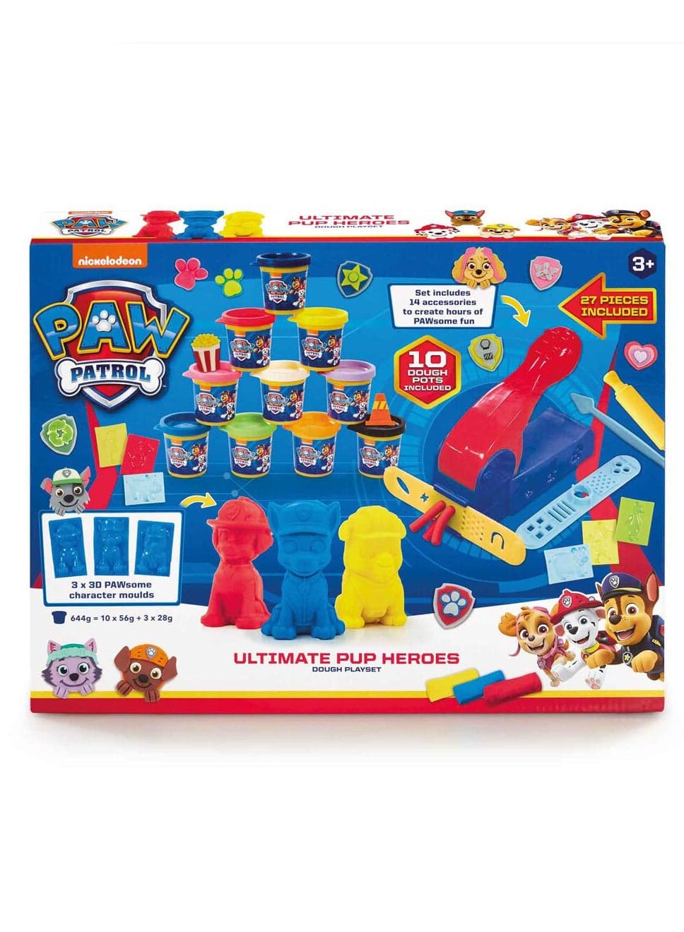 Nickelodeon Paw Patrol Ultimate Pup Heroes | Play Dough | Creative Fun Ideas | Develops Sensory Skills | Entertaining Toy | Stress Relief Toys for Kids