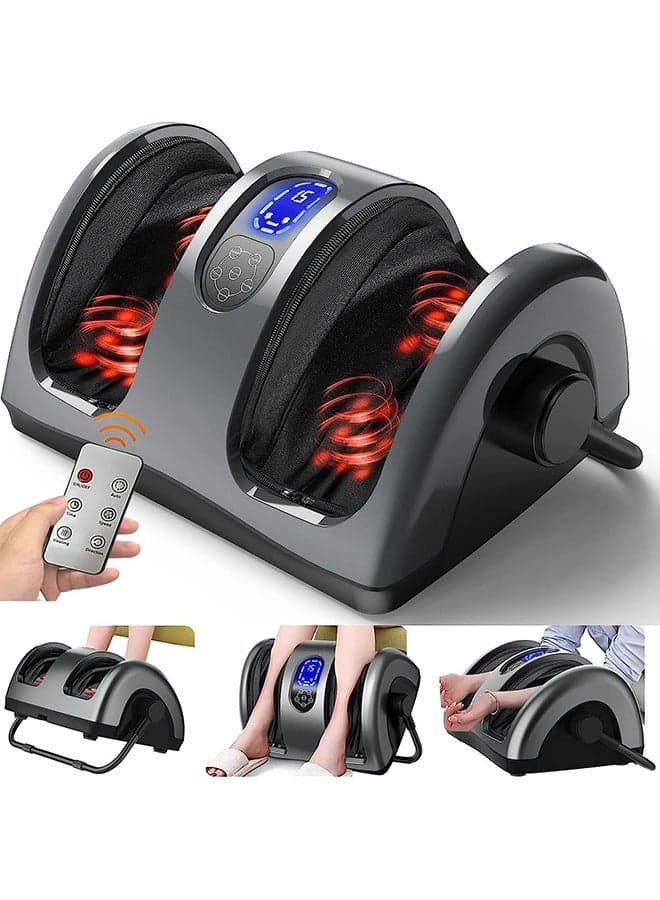 Shiatsu Foot Massager with Heat-Foot Massager Machine for Neuropathy, Plantar Fasciitis and Pain Relief-Massage Foot, Leg, Calf, Ankle with Deep Kneading Heat Therapy, Gift for Mother