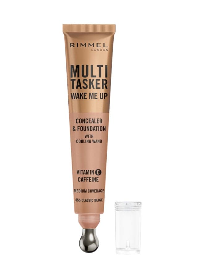 Multi-Tasker Wake Me Up Concealer & Foundation - 55 - Classic Beige, 20ml