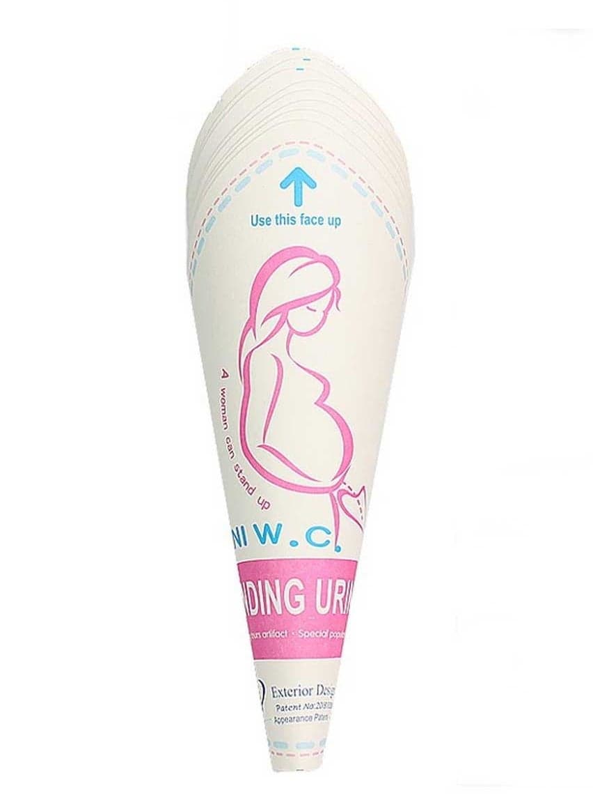 20 Pack Disposable Female Urination Device Pee Funnel for Women Device Portable Girls Urinal Funnel Outside Standing Pee Disposable Cups for Camping Hiking Pregnant