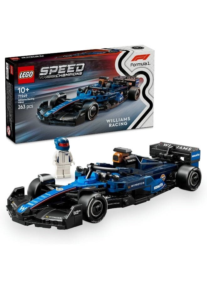 LEGO Speed Champions Williams Racing FW46 F1 Race Car 77249 Building Set (263 Pieces)