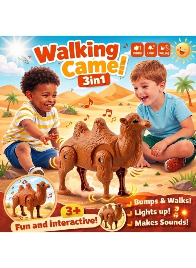 KUKOKI TOYSWalking Camel Toy With Music sound Make the music sound suitable toy for kids above 3 years age .funny creativity