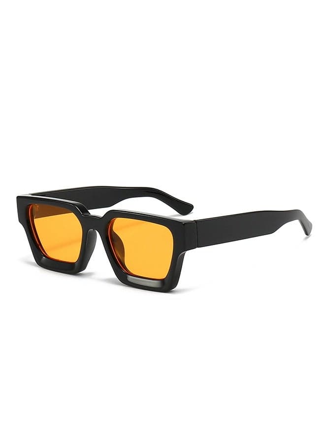 【Retro Thick Frame Design】Gives modern explanation of classic design,it has a neat frame, heavy and classic square frame nose arch integrated design can give you different experience. Classic broad lines can be decorated with a variety of face shapes, with decorative colorful lenses.
