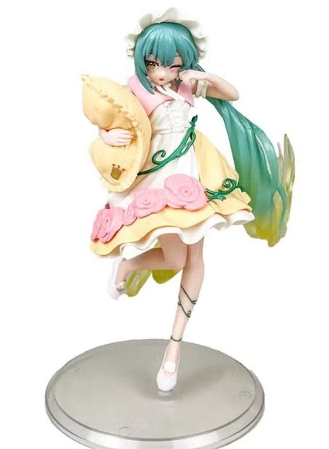 Hatsune Miku in Fairy Tale Wonderland as Sleeping Beauty A Charming Handmade Model Figure of Anime Girl for Desk Decoration and Girls' Gifts