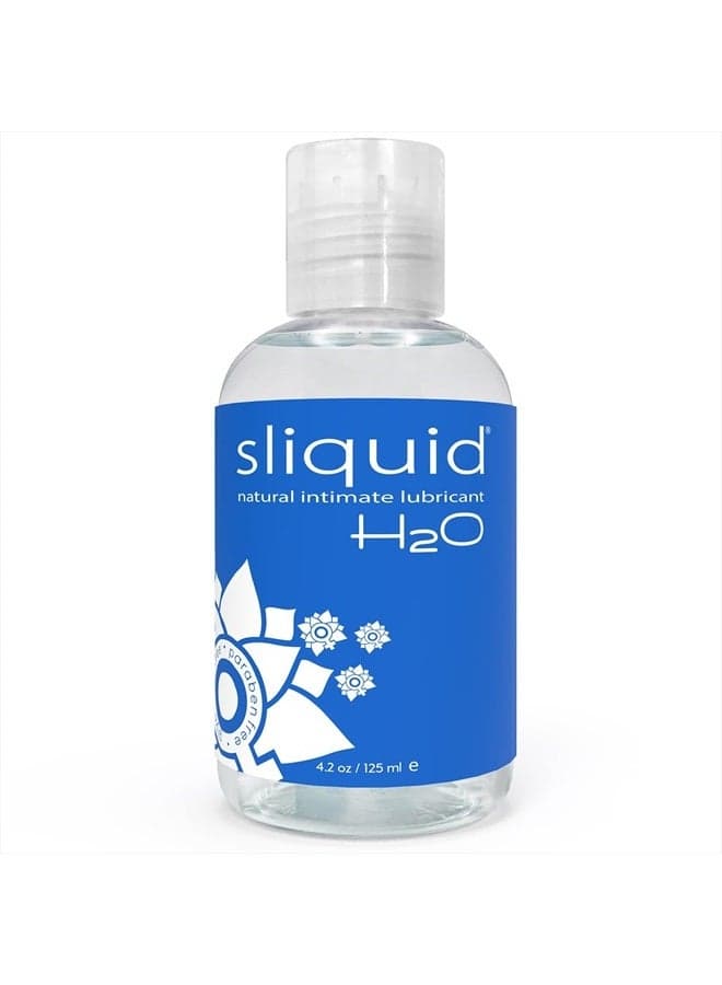 H2O Water Based Lube Lubricant Glycerin Free, 4.2 Oz - Clear, Unscented