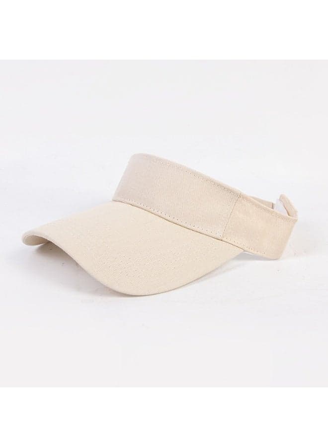 Sun Visors Cap Adjustable Empty Top Baseball Cap Cotton Ball Caps Lightweight Sports Outdoor Sun Protection Cap Hats for Women Men