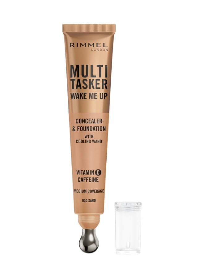 Multi-Tasker Wake Me Up Concealer & Foundation - 50 - Sand, 20ml