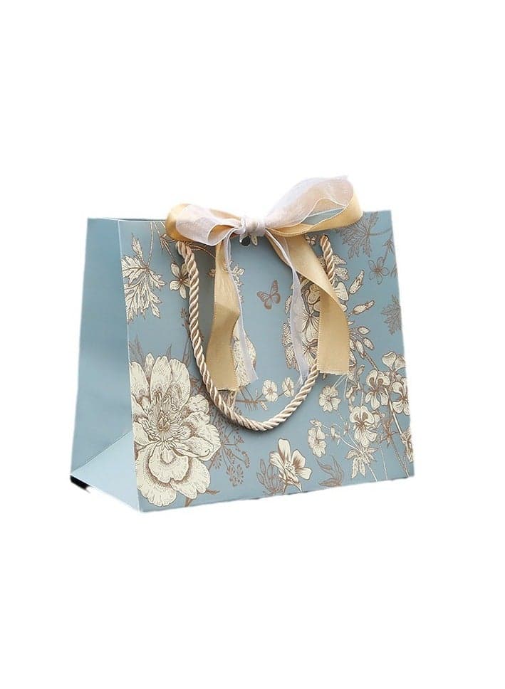 25x12x20cm Gift Bag, 20-piece Set Colorful Flower Pattern Gift Bag, Portable Paper Gift Bag for Medium Size Gift Bags, Birthday Mother’s Day Bags, Wedding Party