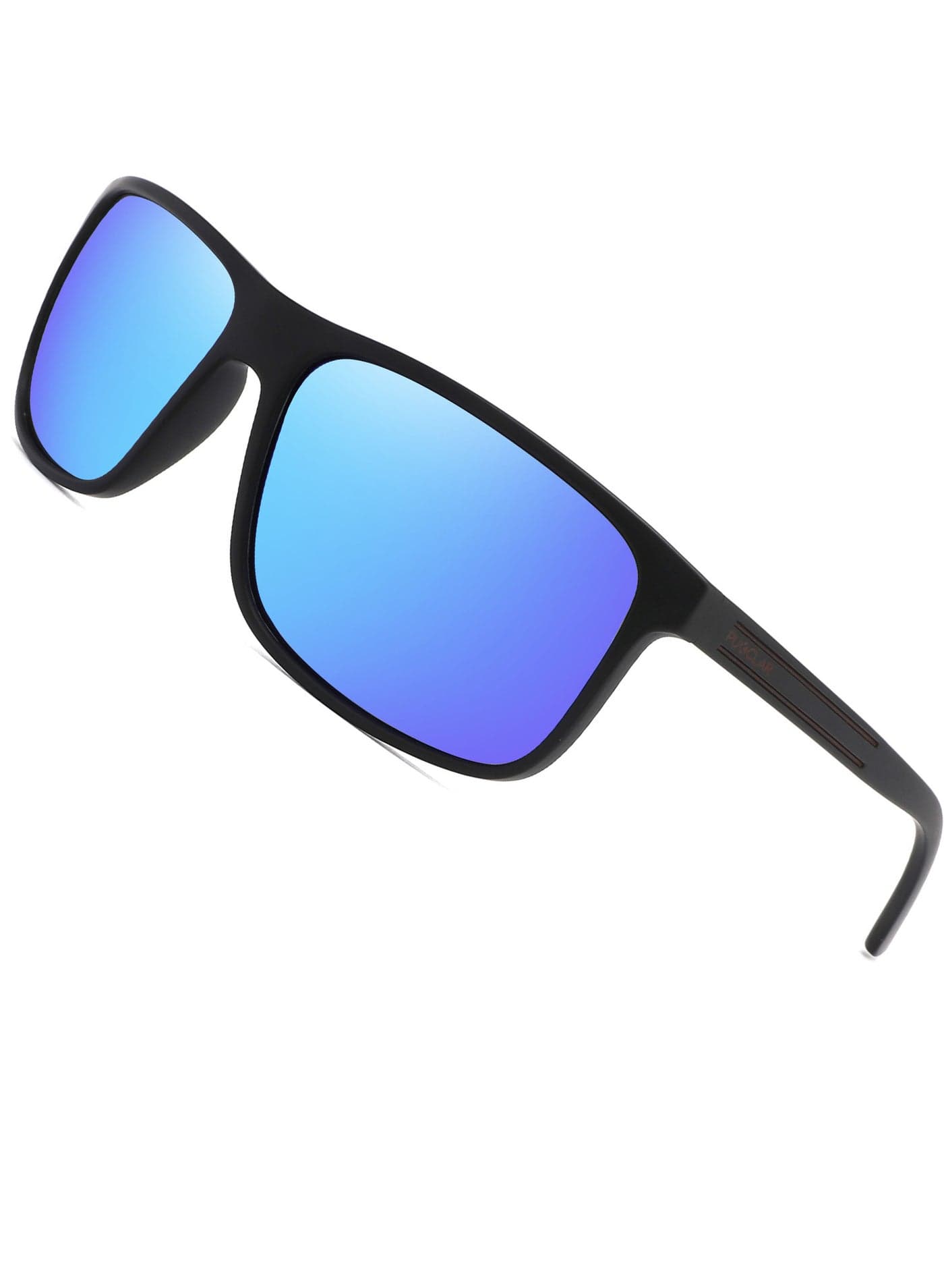 PUKCLAR Polarized Sunglasses Men Women - Rectangular Hiking Lightweight Material TR90 Frame UV400 Sports Outdoor Golf Cycling Fishing Eyewear Sunglasses