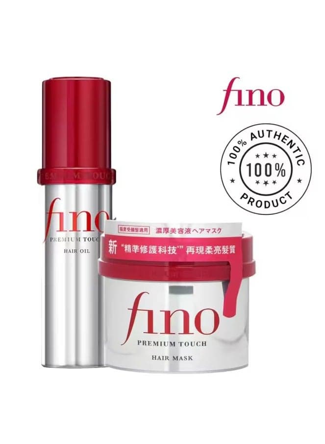 Fino Hair Oil and hair Mask Treatment - Duo Power for Stronger and healthy Hair- Best for damage and hair fall problem