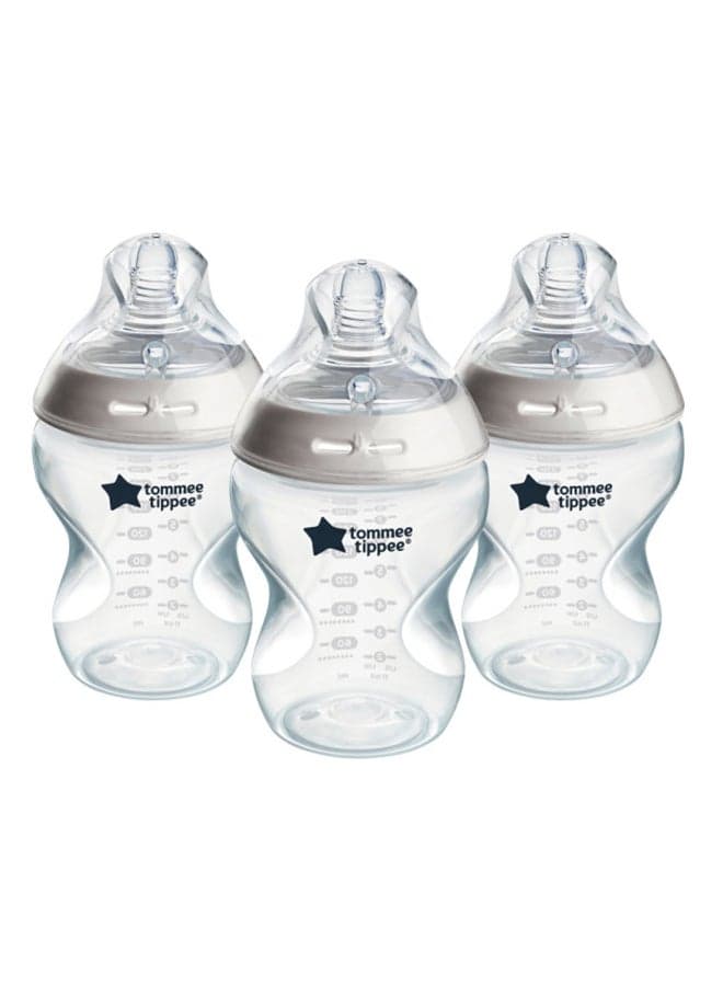 Pack Of 3 Baby Feeding Bottle 260 ML, 0 Months +