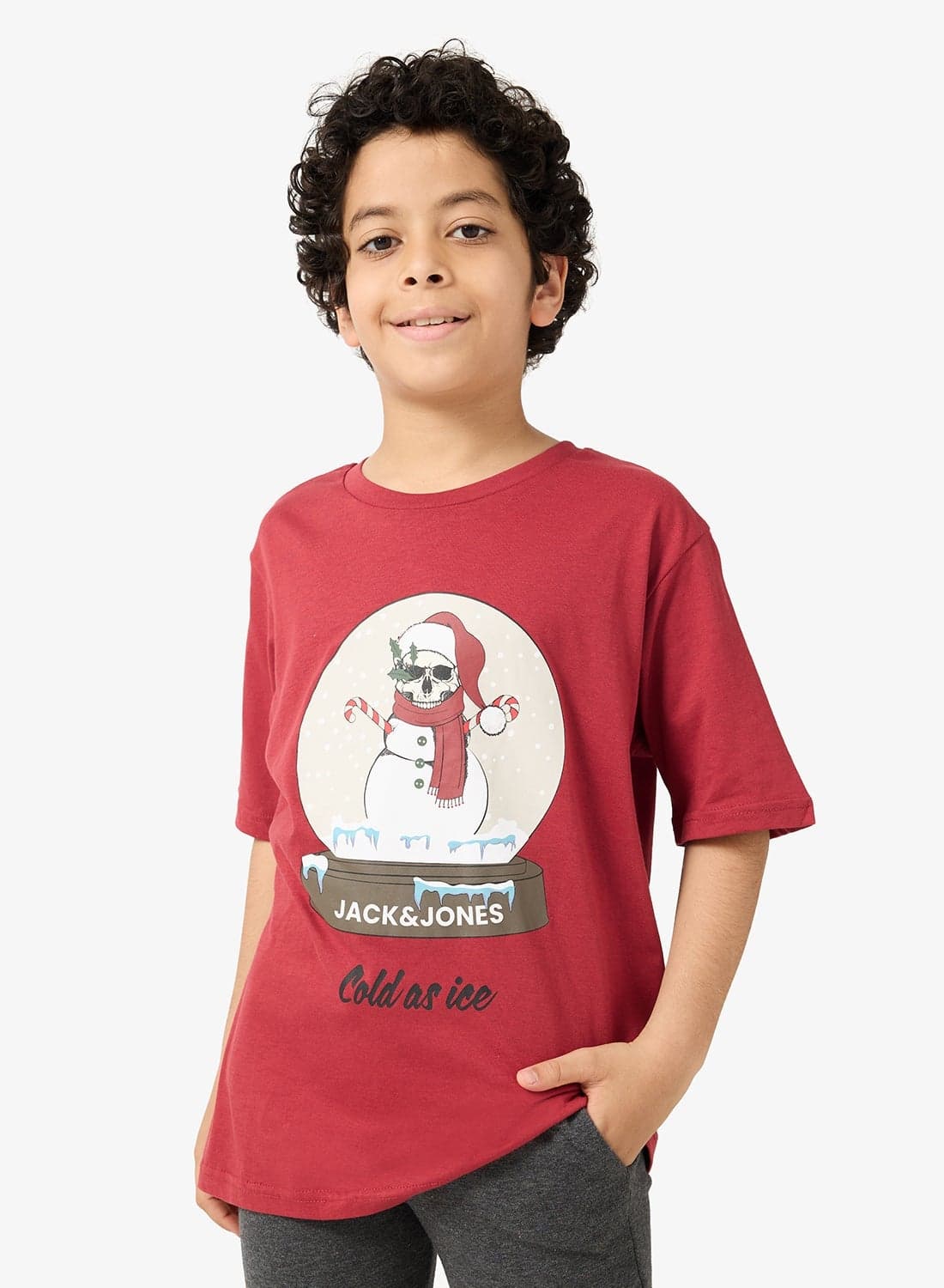 Kids Jjnoel Crew Neck T-Shirt