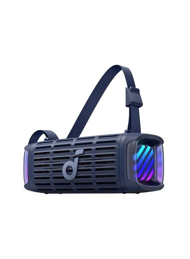 Boom 3i by Anker, Rugged Outdoor Speakers, IP68 Waterproof, Floating Playback, Saltwater-Resistant, BassUp 2.0, 50W Portable Speaker, Bluetooth 5.3, 16H, TWS, Kayak/Fishing/Camping - Blue