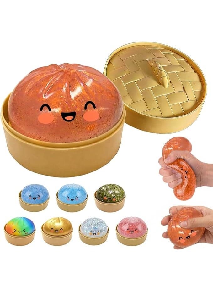 Sensory Toy with Steamer Box Dumpling Squish-y for Adults