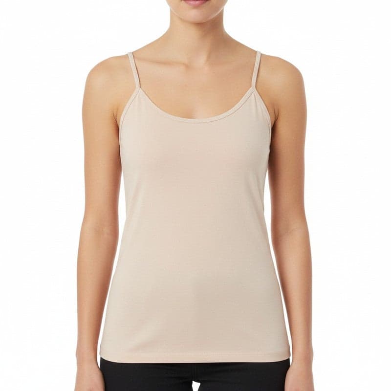 JOANNA Women Camisole Spaghetti Strap Scoop Neck Slim Fit Innerwear Apparel