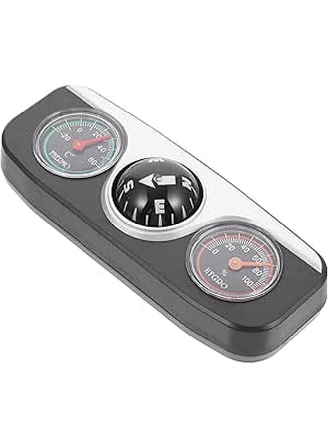 Multifunction Car Compass Thermometer Hygrometer Compact Dash Mount for Vehicle