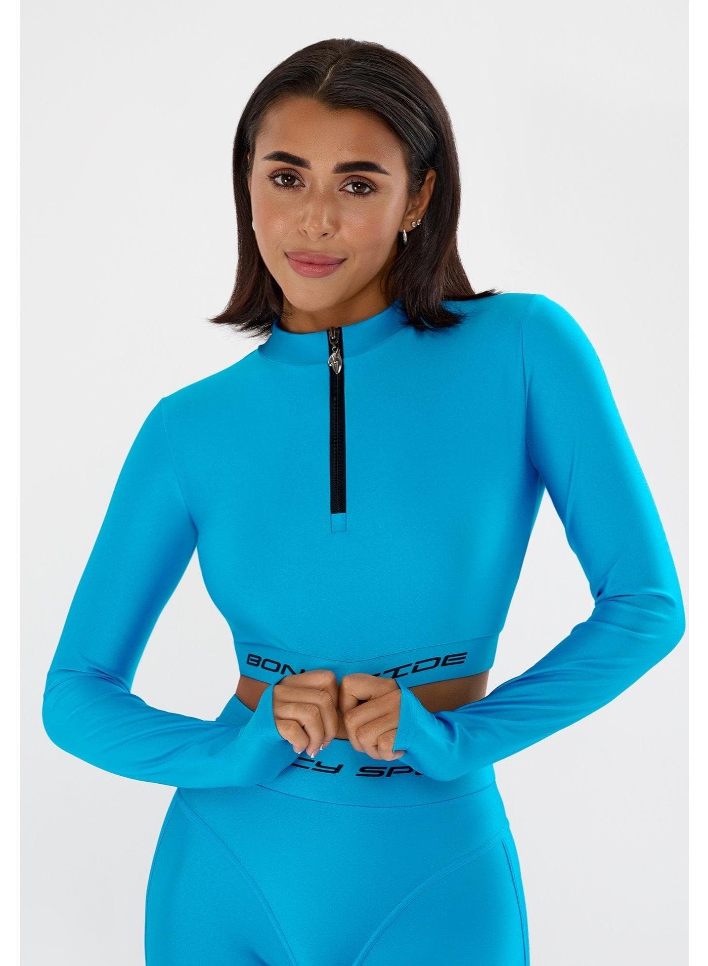Juicy Sky Crop Top for Ladies – Blue