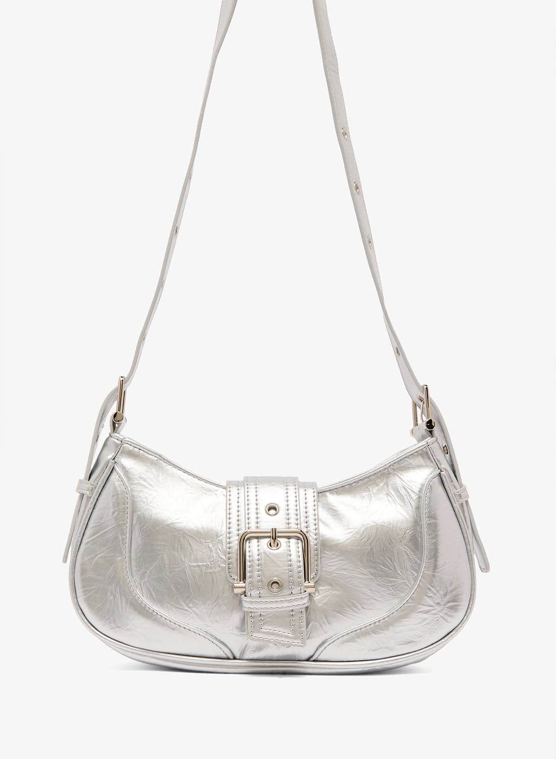 East-To-West Metal Buckle Bag
