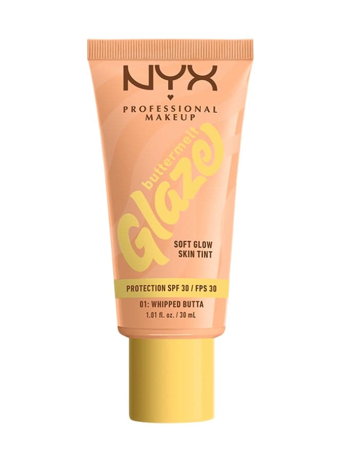 Buttermelt Glaze Soft Glow Skin Tint + SPF/FPS 30 Foundation 12h Wear Whipped Butta