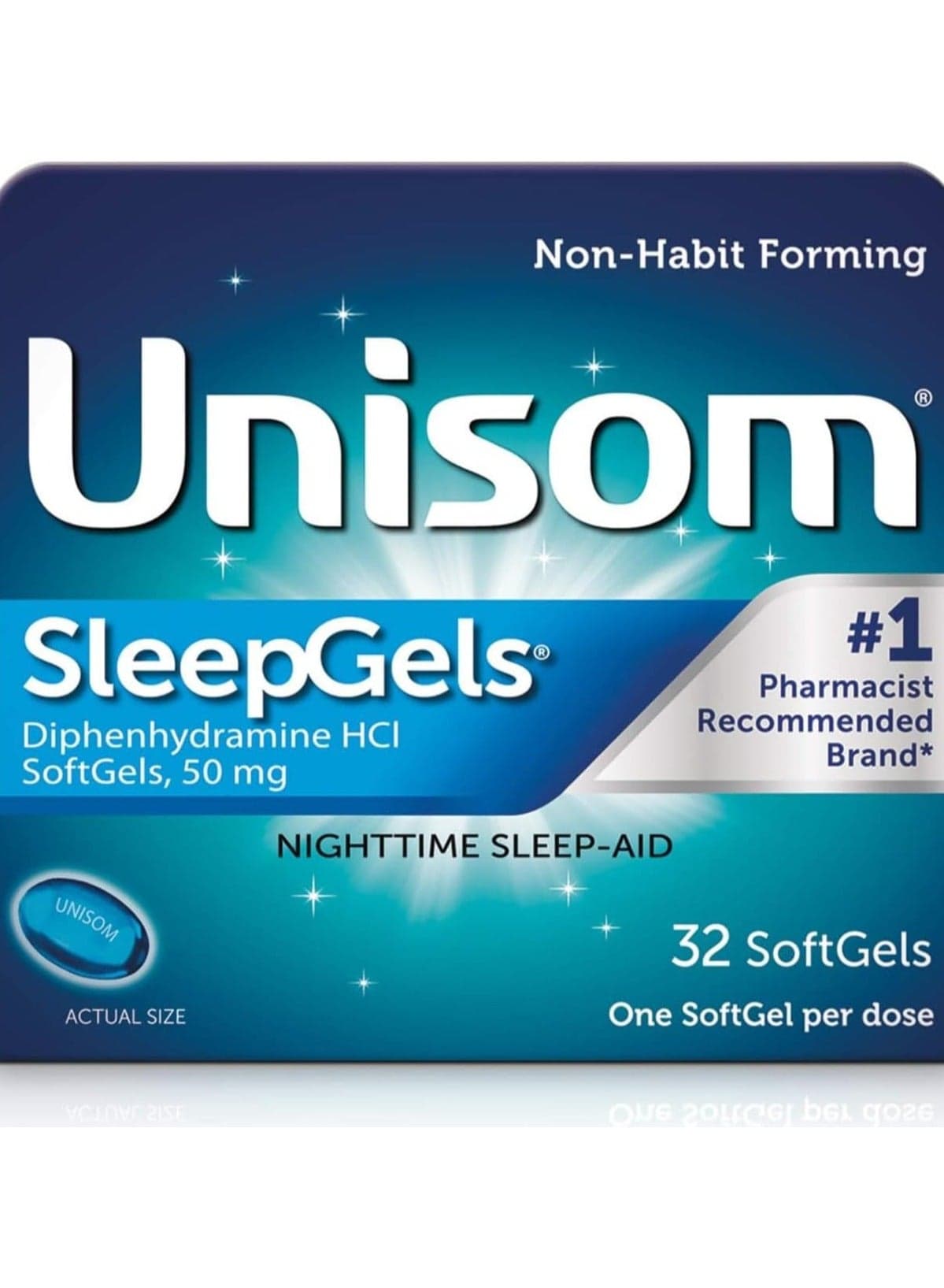 Sleep Gels Nighttime Sleep Aid 50 mg - 32 SoftGels