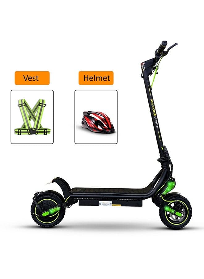 MT650 High Speed Electric Scooter, Super Fast 45km/h Speed, 350W Brushless Motor, Upgraded Battery,Flashing Turn Signals, App control, Cruise Mode With free Helmet and Reflective Vest