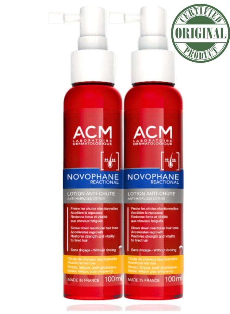 Hair Loss Control – ACM Novophane Reactional Anti-Hair Loss Lotion 100ml (Pack of 2) for Sudden, Seasonal & Stress-Related Shedding