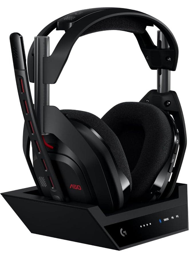 A50 LIGHTSPEED Wireless Gaming Headset + Base Station (Gen 5), PRO-G GRAPHENE, Switch Between 3 Systems, USB-C to Xbox, PS5, PC/Mac or Nintendo Switch, Bluetooth Black