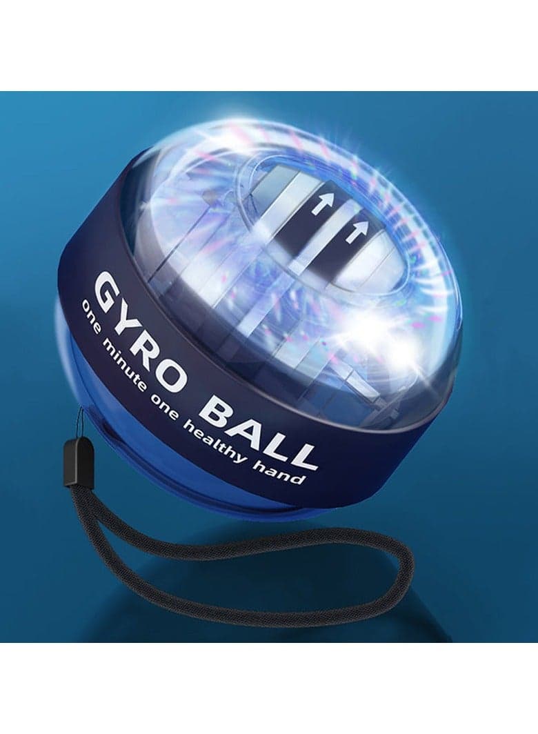Wrist Ball Trainer- SelfStarting Silent Centrifugal Gyro Power Ball for Finger Grip Arm Strength Training and Stress Relief with Colorful Lights and Wrist Rope