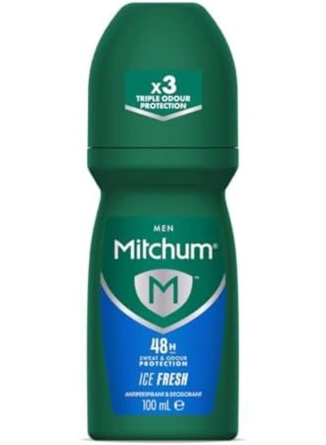 Men 48HR Protection Roll-On Deodorant & Anti-Perspirant Ice Fresh 100 ml